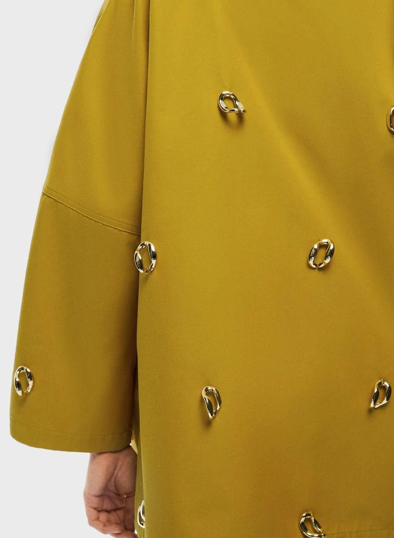 Nocturne  Accessory Detail Trench Coat for Women | Best Price UAE